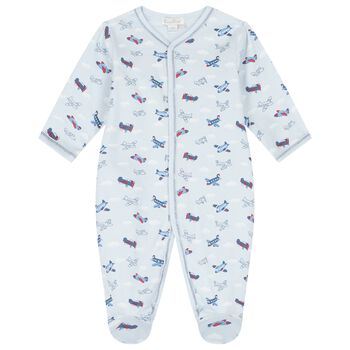 Baby Boys Blue Sky-High Planes Babygrow