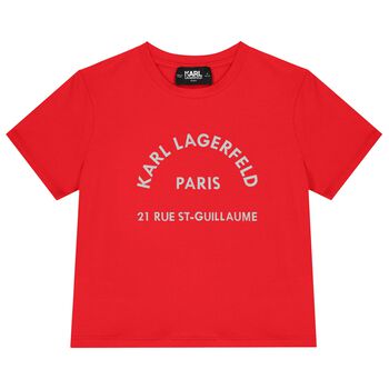 Girls Red Logo T-Shirt