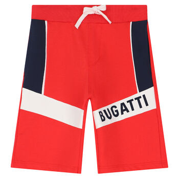 Boys Red Logo Shorts