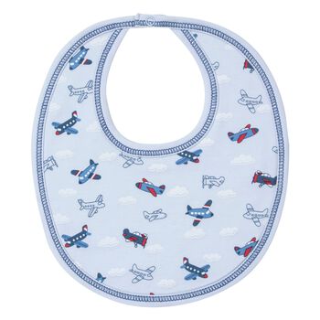 Baby Boys Blue Sky-High Planes Bib