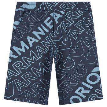 Boys Blue Logo Shorts