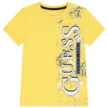 Boys Yellow Logo T-Shirt