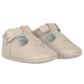 Baby Boys Beige Pre Walker Shoes