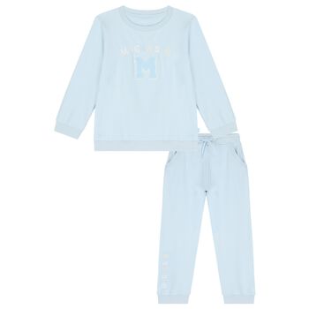 Boys Blue Logo Tracksuit