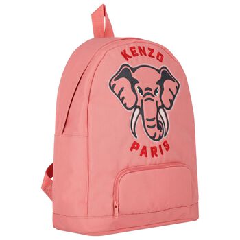 حقيبة ظهر بشعار الفيل باللون الوردى