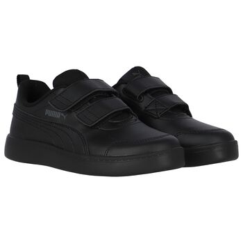 Boys Black Courtflex Trainers