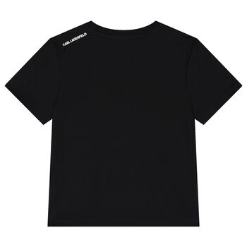 Boys Black Ikonik Logo T-Shirt