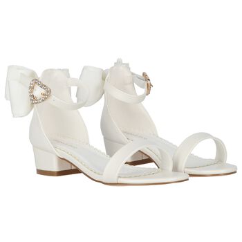 Girls White Sandals