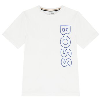 Boys White Logo T-Shirt