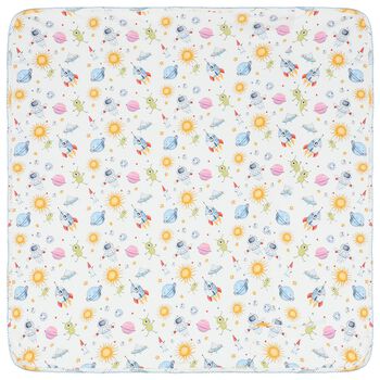 Baby Boys White Space Baby Blanket