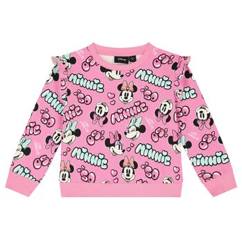 Girls Pink Disney Sweatshirt