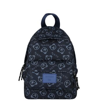 Boys Navy Blue Logo Backpack