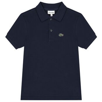 Boys Navy Blue Logo Polo Shirt