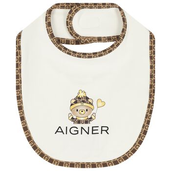 Ivory Logo Baby Bib