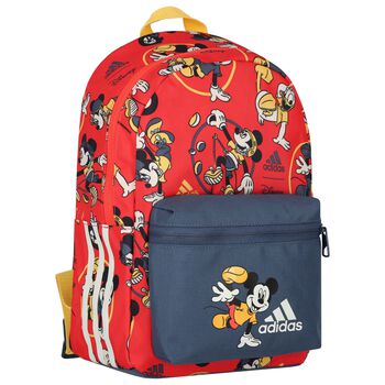 حقيبة ظهر  بشعار ميكي ماوس باللون الأحمر