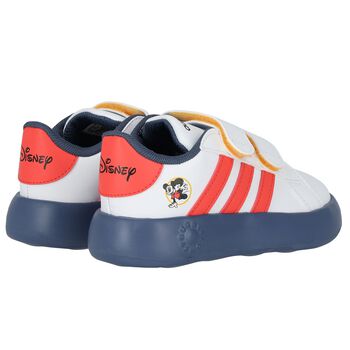 White & Blue Mickey Mouse Trainers