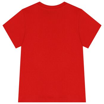 Red Teddy Bear Logo T-Shirt