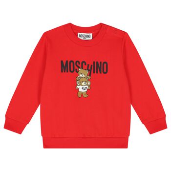 Red Teddy Bear Logo Sweatshirt