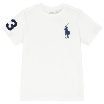 Boys White Logo T-Shirt