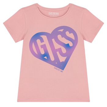 Girls Pink Logo T-Shirt