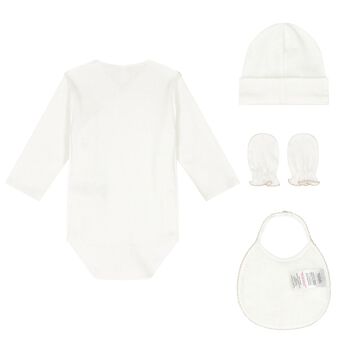 Beige Bodysuit Baby Gift Set