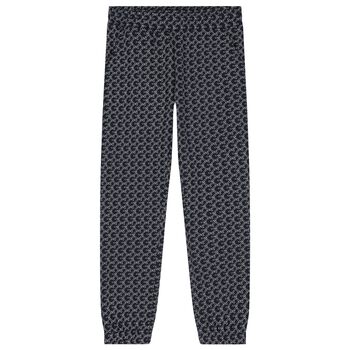 Boys Navy Blue Logo Joggers