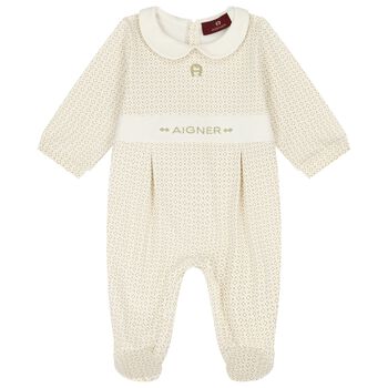 Ivory Logo Babygrow