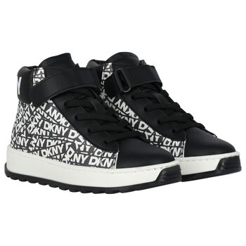 Black & White Logo Trainers