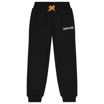 Boys Black Logo Joggers