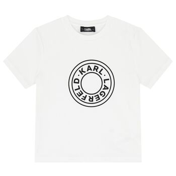 Boys White Logo T-Shirt