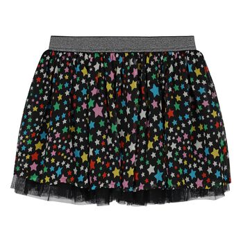 Girls Black Stars Skirt