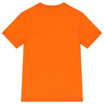 Boys Orange Logo T-Shirt