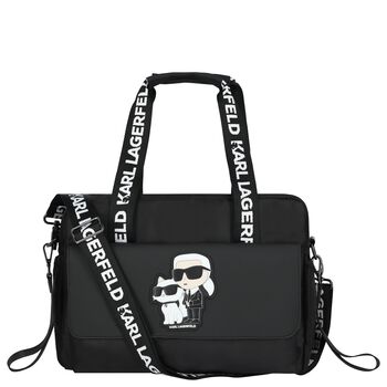 Black Logo Changing Bag