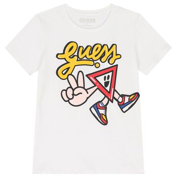 Boys White Logo T-Shirt