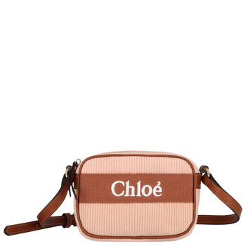 Girls Pink Logo Handbag