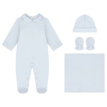 Baby Boys Blue Babygrow Gift Set