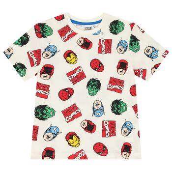 Boys Ivory Marvel T-Shirt