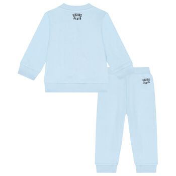 Younger Boys Blue Logo Tracksuit