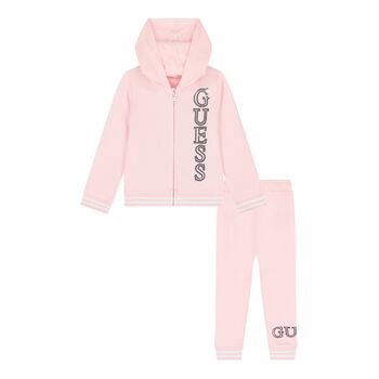 Baby Girls Pink Logo Tracksuit