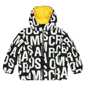 Black & White Logo Puffer Jacket