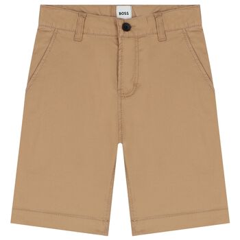 Boys Beige Chino Shorts