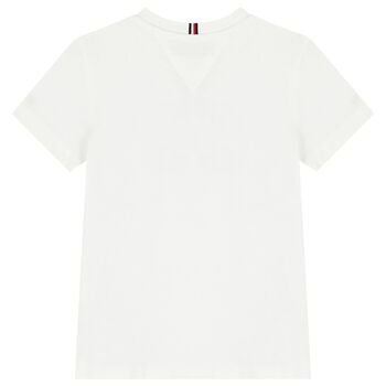 Boys White Logo T-Shirt